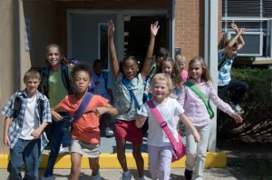 Kids out of school